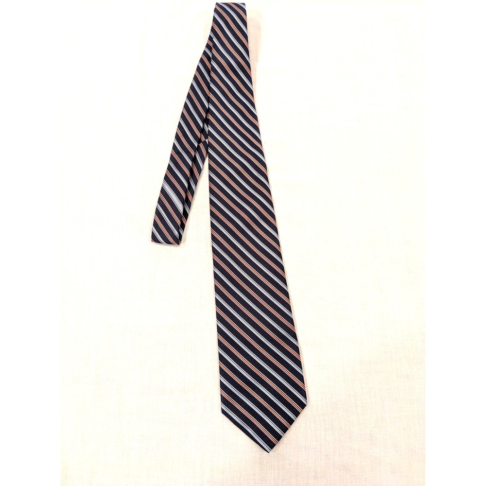 Brooks Brothers 346 Tie Mens Silk Striped Stain Resistant Made Italy EUC!!